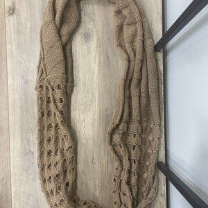 Brown infinity scarf